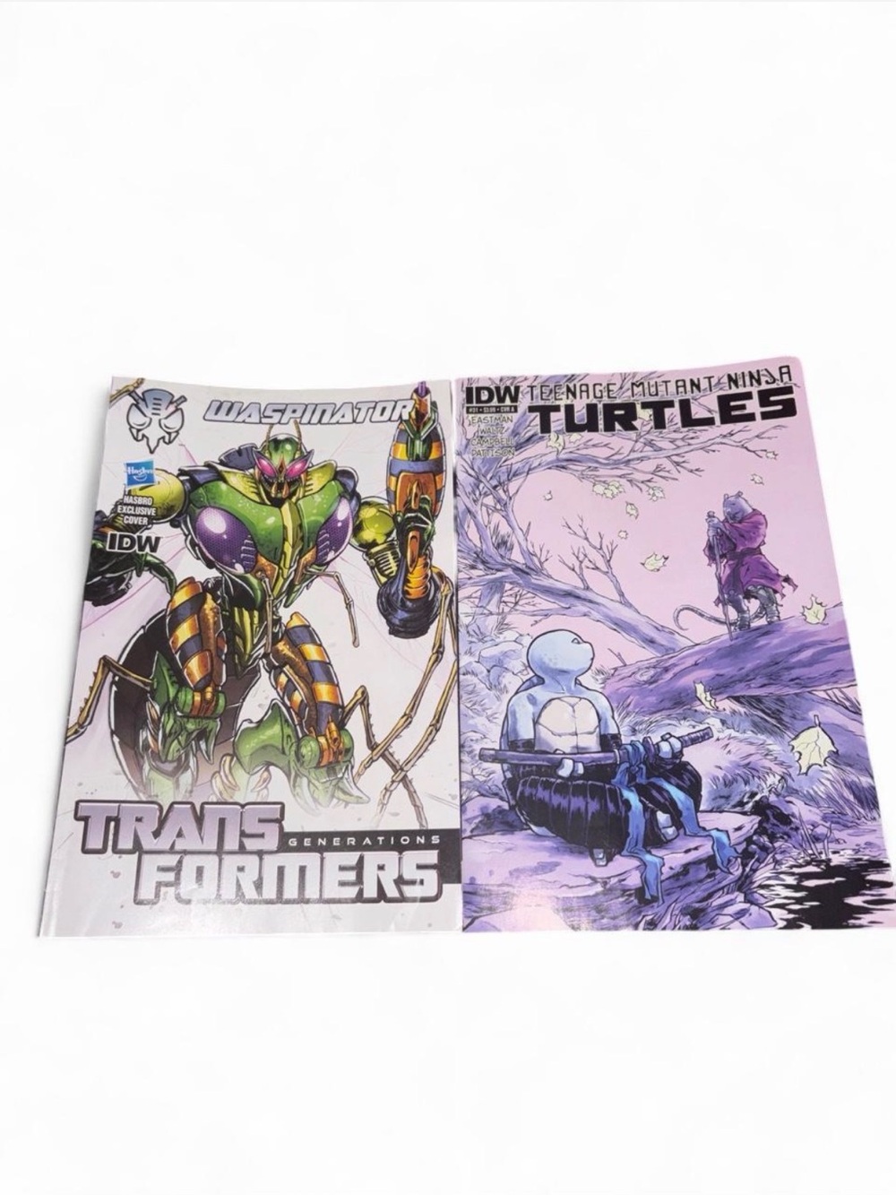 Transformers & Teenage Mutant Ninja Turtles Comic Lot - Green, Purple Covers